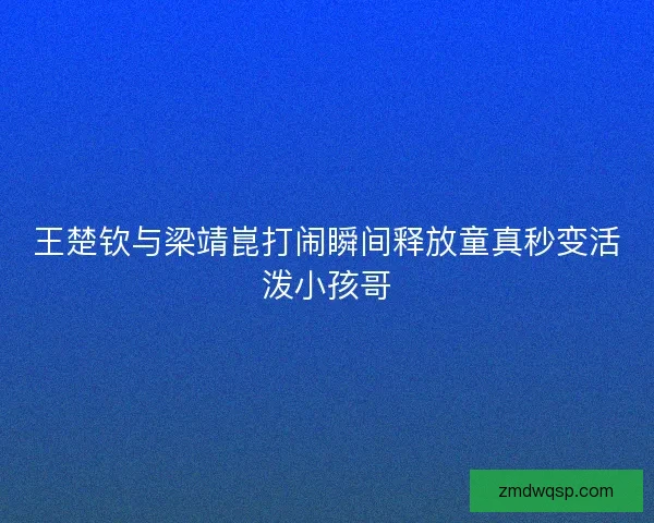 王楚钦与梁靖崑打闹瞬间释放童真秒变活泼小孩哥